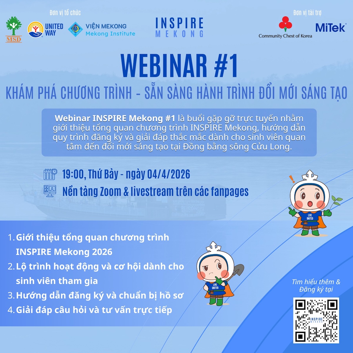 Inspire Mekong Webinar #1 | Khám phá chương trình – sẵn sàng hành trình đổi mới sáng tạo