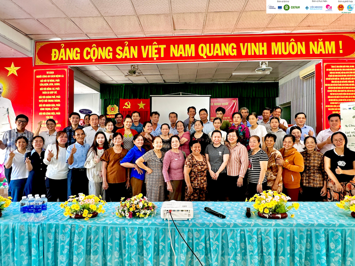 Cuộc họp tham vấn dự án “Chuyển đổi sinh kế xanh do phụ nữ dẫn dắt tại vùng trũng phèn Mekong – xã Ninh Quới, tỉnh Cà Mau”