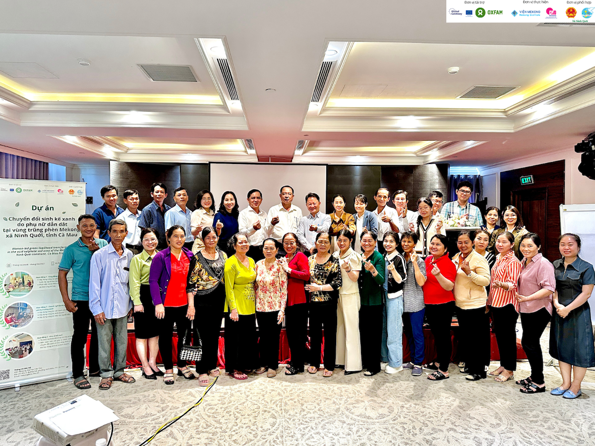 Cuộc họp khởi động dự án “Chuyển đổi sinh kế xanh do phụ nữ dẫn dắt tại vùng trũng phèn Mekong-  xã Ninh Quới, tỉnh Cà Mau”
